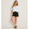 Tommy Bahama Women's 5-Inch Black Relaxed Denim Shorts - Coastal Black Wash