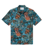 Tori Richard Mele's Sketchbook Cotton Lawn Camp Shirt - Forest Green
