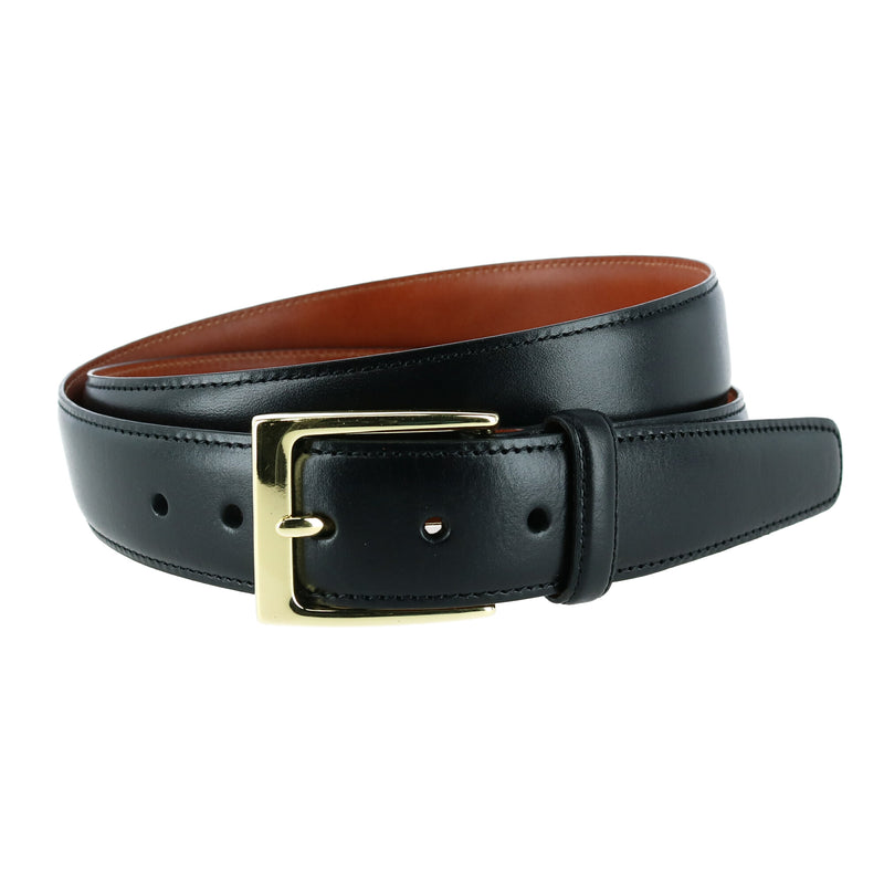 Trafalgar Classic 30MM Cortina Leather Belt - Black