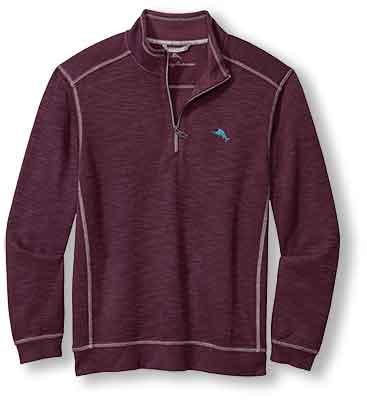 Tommy Bahama Tobago Bay Half Zip Sweater - Blackberry Fizz