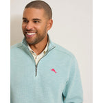 Tommy Bahama Men's Tobago Bay Half Zip Sweater - Sterling Blue