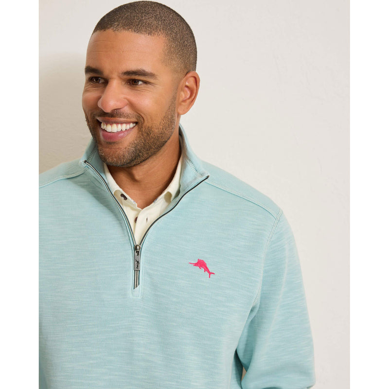 Tommy Bahama Men's Tobago Bay Half Zip Sweater - Sterling Blue