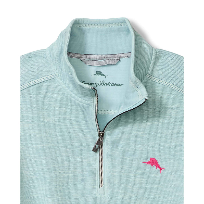 Tommy Bahama Men's Tobago Bay Half Zip Sweater - Sterling Blue