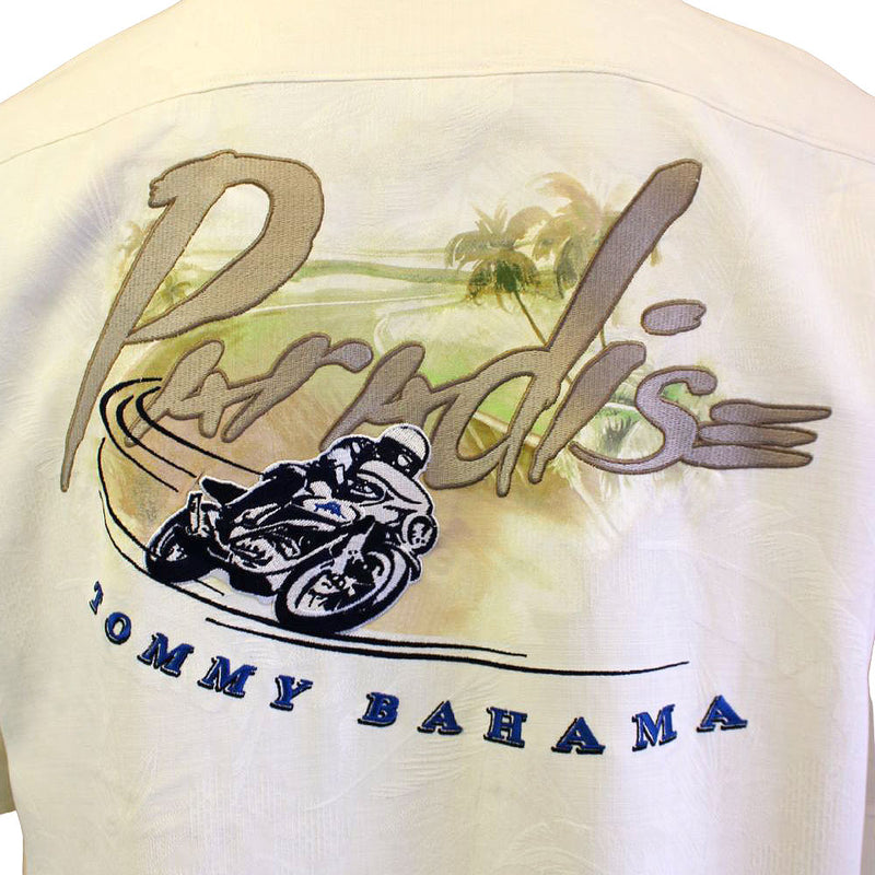 TBLV Tommy Bahama Mens Original Sample TB Paradise Camp Shirt - Continental