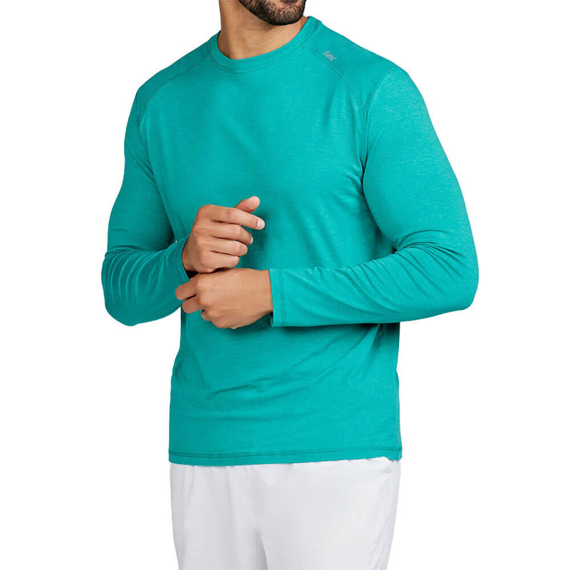 Tasc Carrolton Long Sleeve T-Shirt - Jade Heather