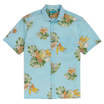 Tori Richard Hua Nui Cotton Pucket Lawn Camp Shirt - Blue