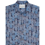 Tori Richard Ornamentals Cotton Lawn Camp Shirt - Navy