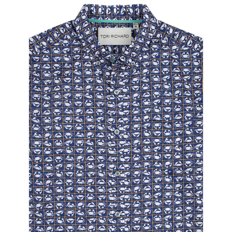 Tori Richard Consortium Camp Shirt - Navy