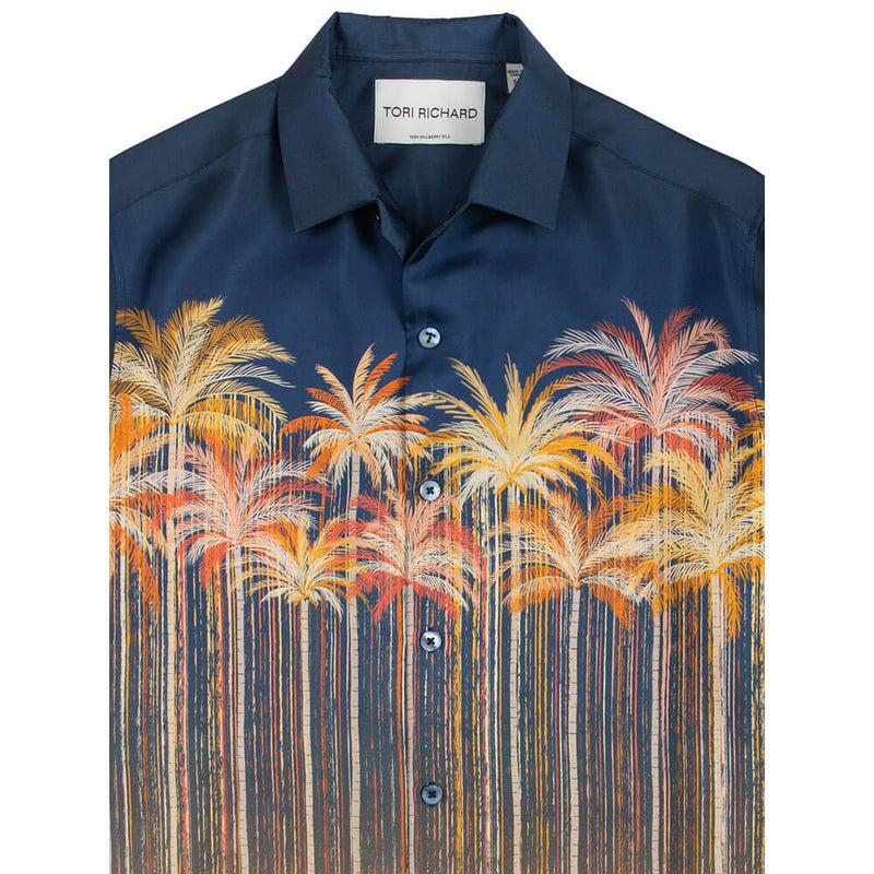 Tori Richard Shutter Speed Camp Shirt - Navy