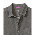 Tommy Bahama Sea Glass Breezer Linen Long Sleeve Shirt - Gunmetal