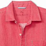 Tommy Bahama Sea Glass Breezer Linen Long Sleeve Shirt - Teaberry