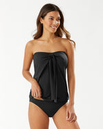 Tommy Bahama Pearl Solids Sarong Wrap Bandini Top - Black*