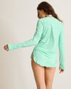 Tommy Bahama Active Long Sleeve Relaxed T-Shirt Cover Up - Aqua Jade
