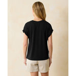 Tommy Bahama Women's Kauai Jersey V-Neck T-Shirt - Black