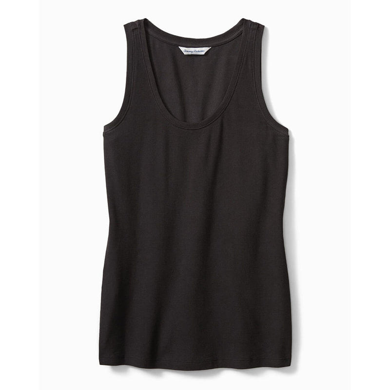 Tommy Bahama Women's New Barrier Bay Rib Tank Top - Black*