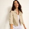 Tommy Bahama Women's Two Palms Raw Edge Jacket - Natural