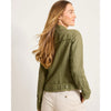 Tommy Bahama Women's Two Palms Raw Edge Linen Jacket - Dark Fern