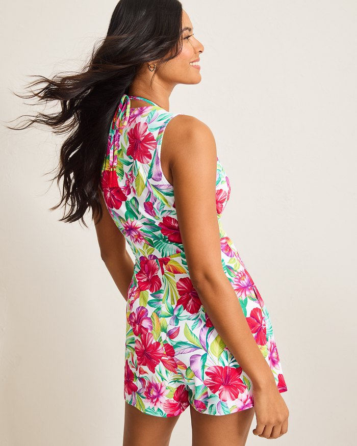 Tommy Bahama Womens Island Cays Fiesta Romper Coverup - White*