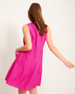 Tommy Bahama Womens St Lucia Sleeveless Tier Dress Coverup - Pink Maui