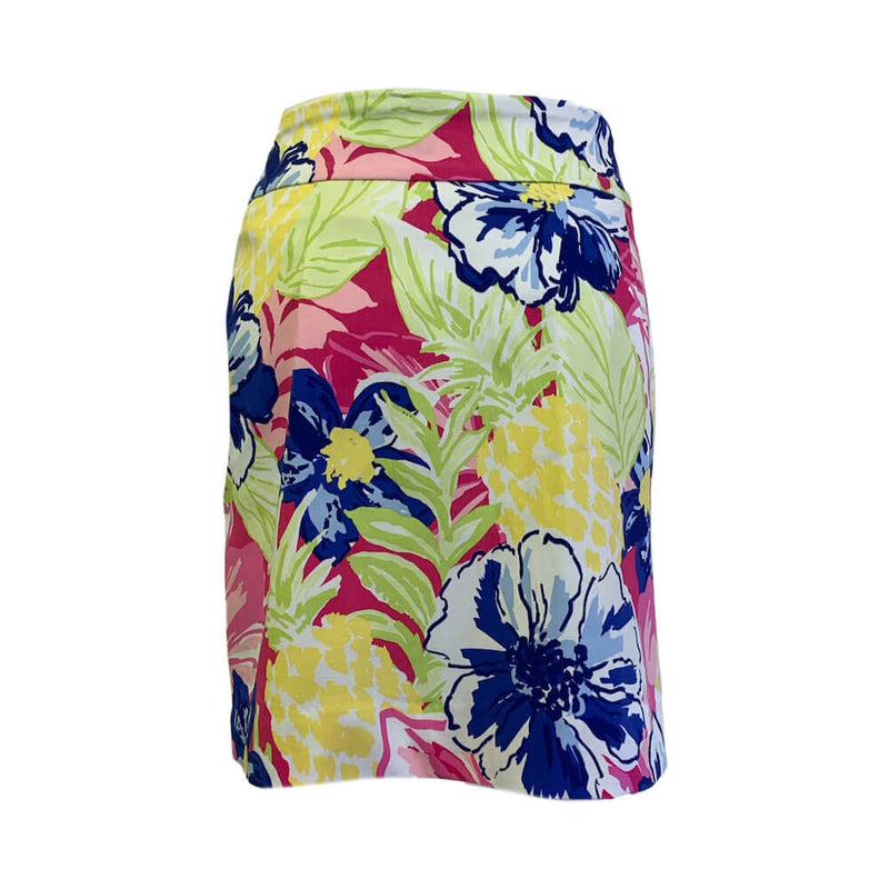 UP! 18-Inch Maui Techno Vented Skort - Multi-Colored Floral Maui Print