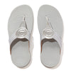 FitFlop Walkstar Canvas Flip Flops Sandals - Silver