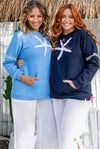 West Indies Wear Island Girl Hoodie Sweatshirt - Navy