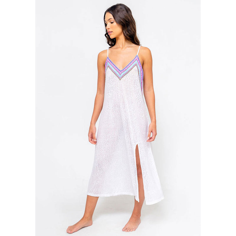 Pitusa Slip Dress Cover Up - White