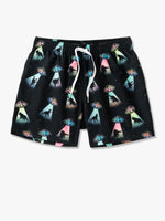 Chubbies 5.5-Inch The Beam Me Ups Swim Trunks - Black - Pattern Base (Plaids)