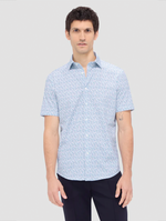 Bugatchi Ooohcotton Miles Short Sleeve Sport Shirt - Mint