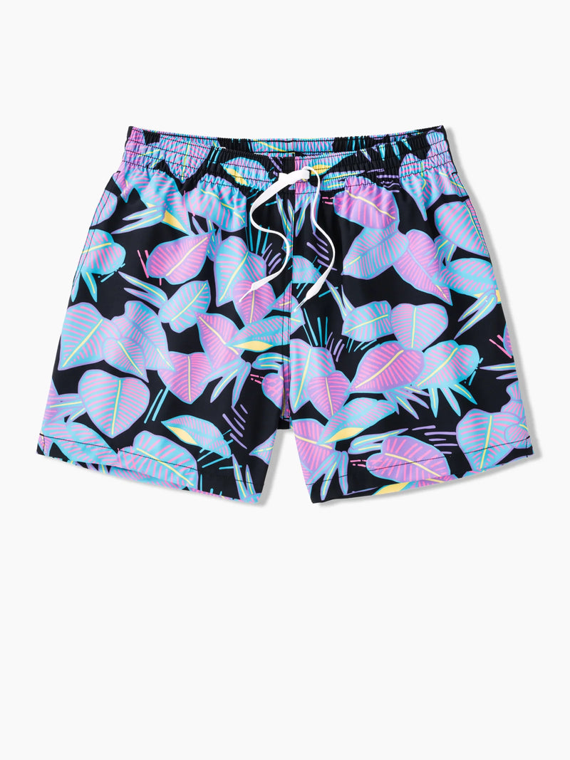 Chubbies 5.5-Inch The Fluorescent Funk Swim Trunks - Black