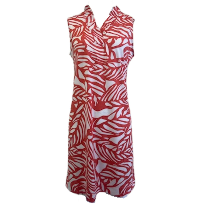 La Mer Luxe Augusta Sleeveless Dress - Carol Tropical Leaf