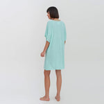 Pitusa Mini Pima Abaya Tunic Cover Up - Turquoise