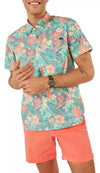 Chubbies The Life in Paradise Short Sleeve Sport Shirt - Navy