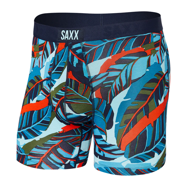 SAXX Vibe Super Soft Blue Pop Boxer Briefs - Jungle