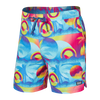 SAXX 5-Inch Oh Buoy 2N1 Volley Coast 2 Coast Swim Trunks - Blue Multi