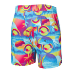 SAXX 5-Inch Oh Buoy 2N1 Volley Coast 2 Coast Swim Trunks - Blue Multi