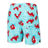 SAXX 5-Inch Oh Buoy 2N1 Volley Lobster Lounger Swim Trunks - Aqua