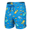 SAXX 5-Inch Oh Buoy 2N1 Volley Beer Olympics Swim Trunks - Racer Blue