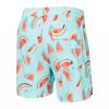 SAXX 5-Inch Oh Buoy 2N1 Volley One Hit Wondermelon Swim Trunks - Multi