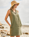 Tommy Bahama Women's Two Palms Ruffle Shift Dress - Tea Leaf