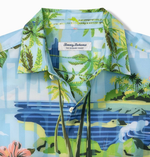 Tommy Bahama IslandZone Bahama Coast Aqua Shores Camp Shirt - Infinity Pool