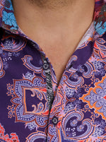 Robert Graham Casino Royale Classic Fit Sport Shirt - Purple