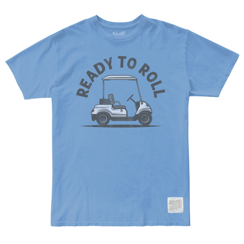 Retro Brand Ready To Roll Tri-Blend Unisex T-Shirt - Carolina Blue