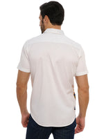 Robert Graham Ice & Dice Short Sleeve Classic Fit Sport Shirt - White