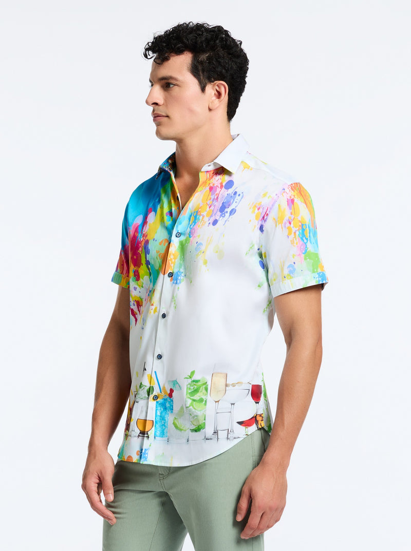 Robert Graham Sardinia Short Sleeve Classic Fit Sport Shirt - Multi