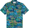 Tori Richard Men's Land Marker Cotton Lawn Camp Shirt - Sapphire
