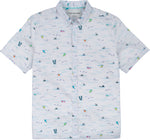 Tori Richard Men's Fins Of Hawaii Camp Shirt - White