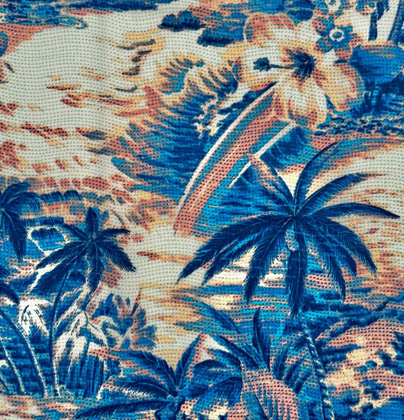 Tori Richard Men's Nostalgic Coast Cotton Lawn Camp Shirt - Marina