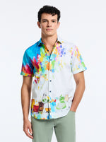 Robert Graham Sardinia Short Sleeve Classic Fit Sport Shirt - Multi