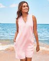 Tommy Bahama Women's Two Palms Ruffle Linen Shift Dress - Bikini